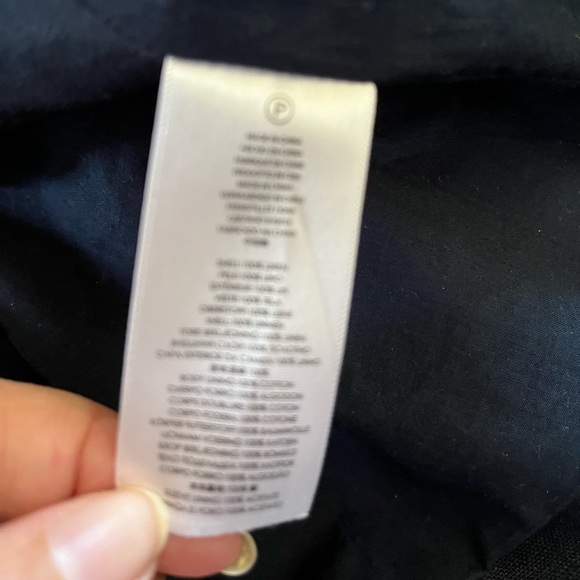 EUC Michael Kors navy linen blazer with ruched sleeves, size 18W - Picture 3 of 8